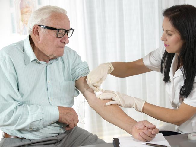 Generic photo - a man has a PSA blood test for prostate cancer. Picture: iStock