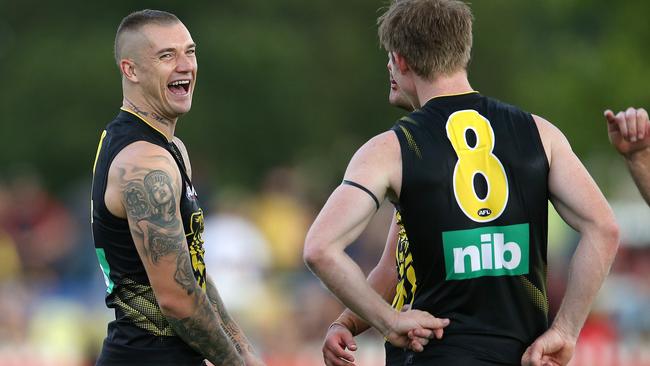 Dustin Martin was laughing all the way to the SuperCoach bank. Picture: Michael Klein