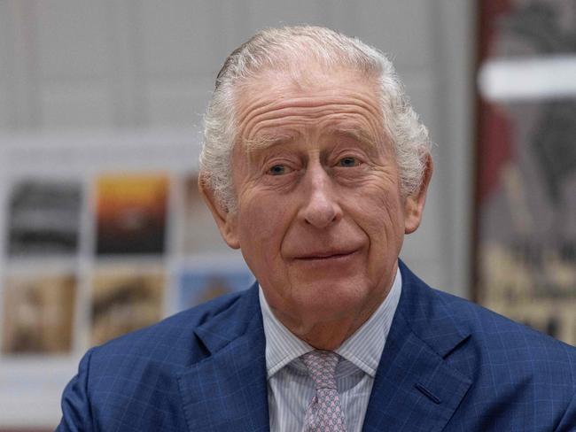 King Charles III reacts during a roundtable as part of his visit of the Africa Centre, in Southwark, Greater London. Picture: AFP