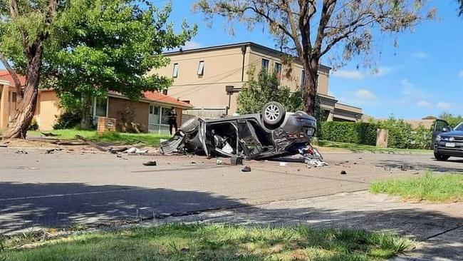 A crash occurred on Phoenix Drive in Wheelers Hill on February 11. Picture: Supplied