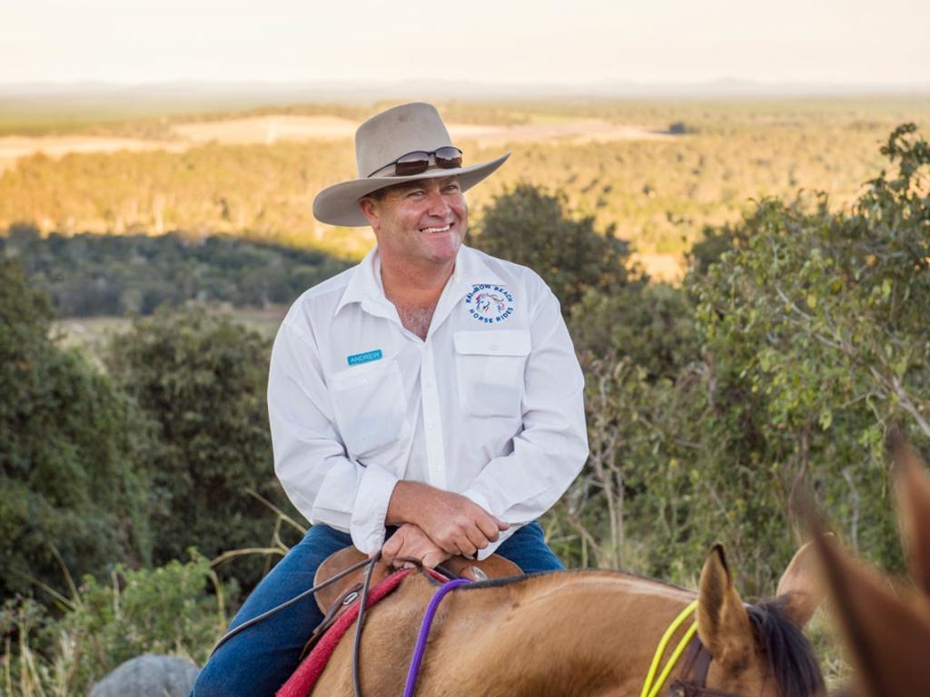 Andrew McCarthy, the owner of Rainbow Beach Horse Rides, thanks the community.