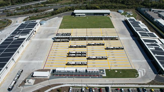 The Rochedale Metro depot where buses will be charged.