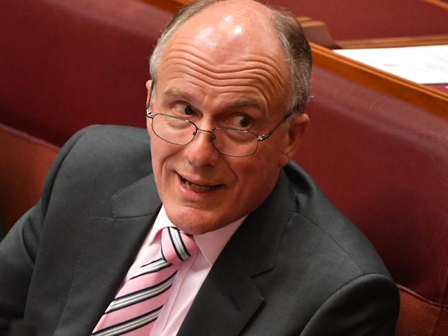 Liberal Senator Eric Abetz suggested Yassmin leave the country in a strongly worded Facebook post. Picture: Mick Tsikas/AAP