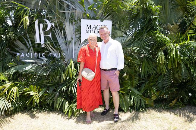 Katei and Barry Bowditch at the Magic Millions Showjumping and Polo. Picture by Luke Marsden.