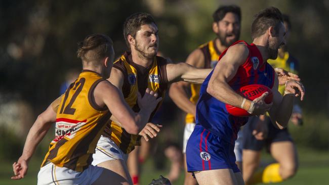 Mernda is trying to hold on to fourth spot in NFL Division 3. Picture: Richard Serong