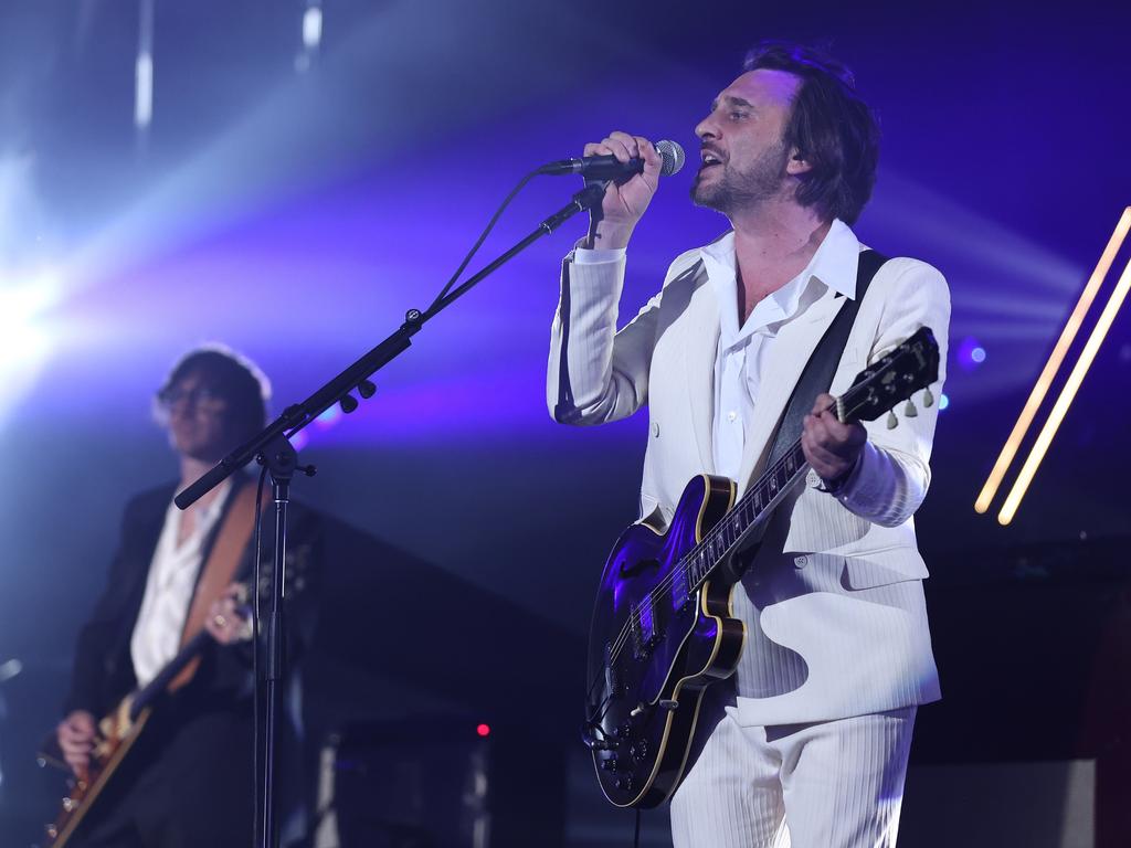 Jet, who were inducted into the Australian Music Hall of Fame, were the final performers of the ceremony. Picture: Getty Images