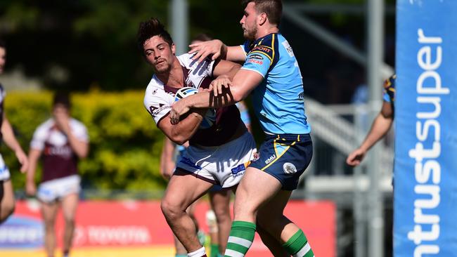 Parahi Wilson, pictured here against Norths Devils in the Queensland Cup, will line up for Burleigh in their elimination final against Runaway Bay. Photo: SMP Images/QRL Media