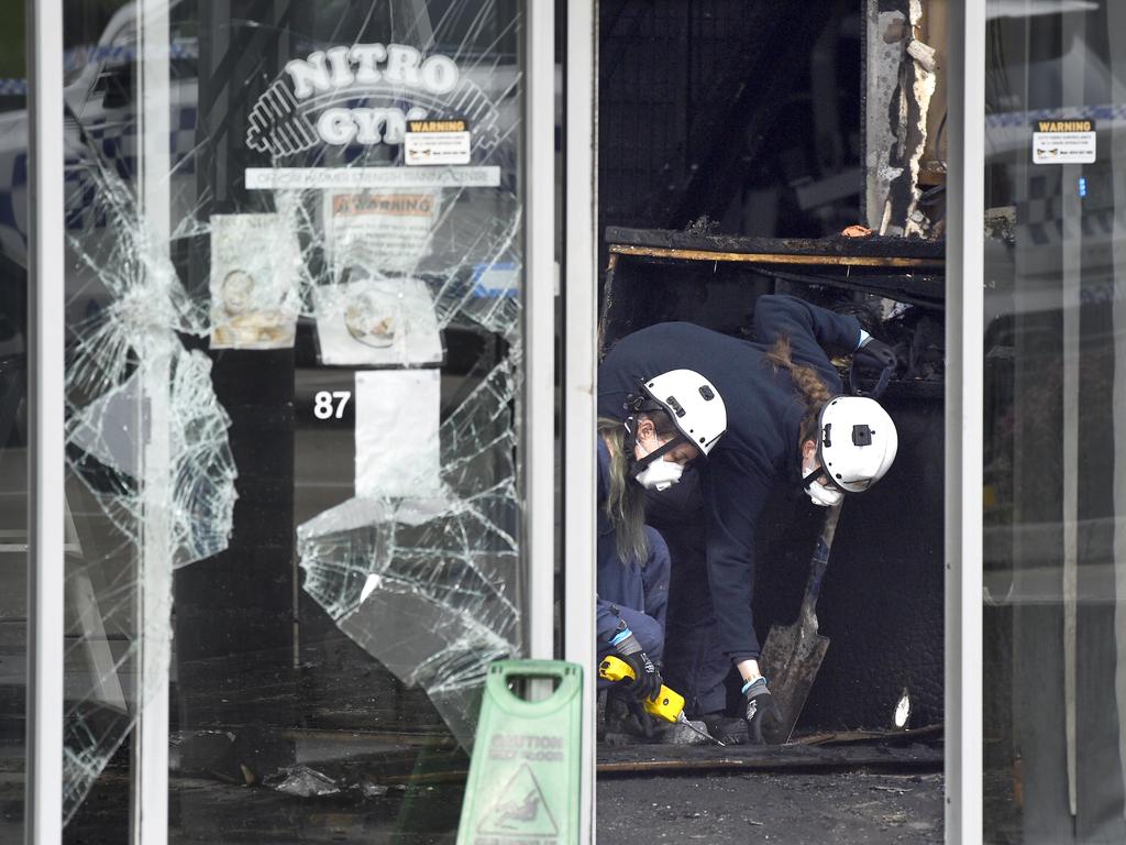 The Nitro Gym in Hallam was firebombed in an arson attack in June 2024 Picture: Andrew Henshaw
