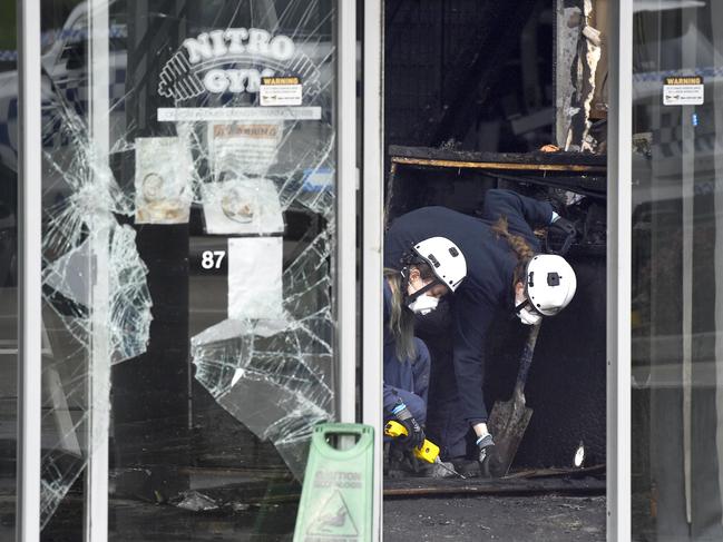 The Nitro Gym in Hallam was firebombed in an arson attack in June 2024 Picture: Andrew Henshaw