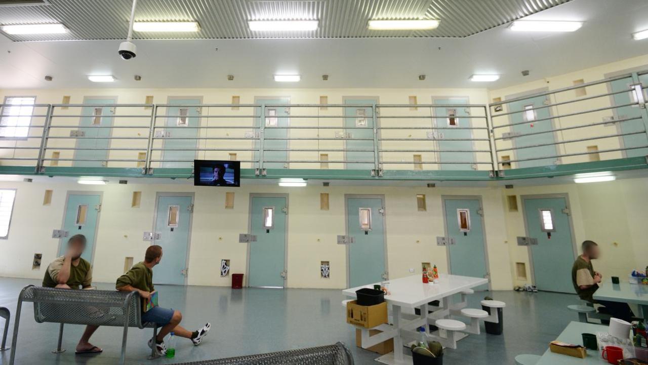 Inside one of the cell blocks of the Capricornia Correctional Centre.