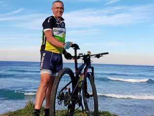 MARATHON RIDE: Ballina's Ken McIlwain will on Saturday begin a 48-day cycle around the central deserts to raise money for Bravehearts. Picture: Contributed