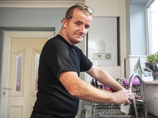 ONE TIME WEB USE FOR NEWS.COM.AU ONLY - FEES APPLY -  James Anderson, 52 a plumber who offers his services to disabled and elderly members of the public.  See NATIONAL story NNplumber.  A kind-hearted plumber has fixed boilers and heaters for thousands of vulnerable elderly and disabled people. James Anderson, 52, recently helped a 91-year-old woman with acute leukaemia not-for-profit company, Depher. A bill online posted by Christine Rowlands went viral after James helped out her mother.  Since 2017, Depher in Burnley has helped over 2,500 elderly people and those with debilitating illnesses. James assesses who he helps carefully, using a criteria that determines their needs, difficulties and costs.  Picture: SWNS