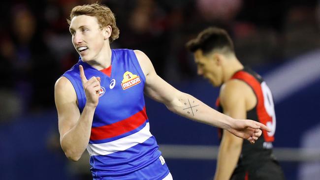 Bailey Dale boosts the Bulldogs’ percentage against Essendon.