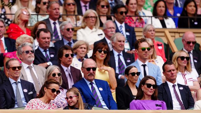 The Hewitts were not only sat directly behind royals, but in the vicinity of a bunch of A-list stars. Picture: Mike Egerton/PA Images via Getty Images