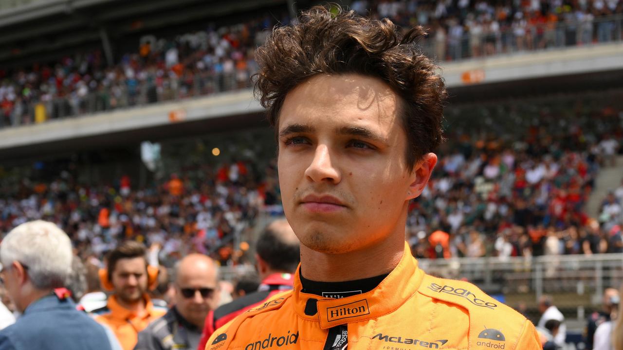 It was a brutal Spanish Grand Prix for Lando Norris. (Photo by David Ramos/Getty Images)