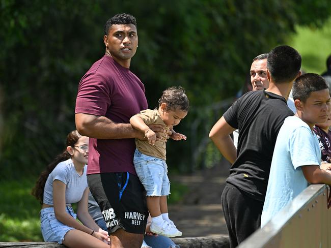 Tevita Pangai Jr is plotting a Broncos comeback, having met with key club identities. Picture: Lyndon Mechielsen/Courier Mail