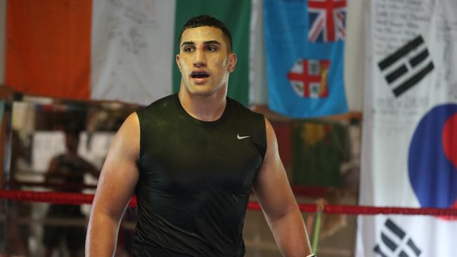 Olympic boxer Justis Huni is in self-isolation after he returned to Australia from the Olympic qualifying tournament in Jordan. Picture: Annette Dew