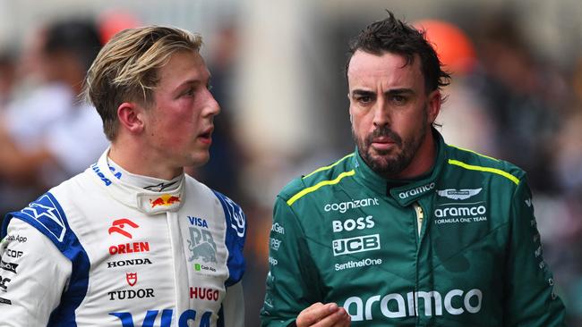 Alonso was not happy with the rookie. Rudy Carezzevoli/Getty Images/AFP