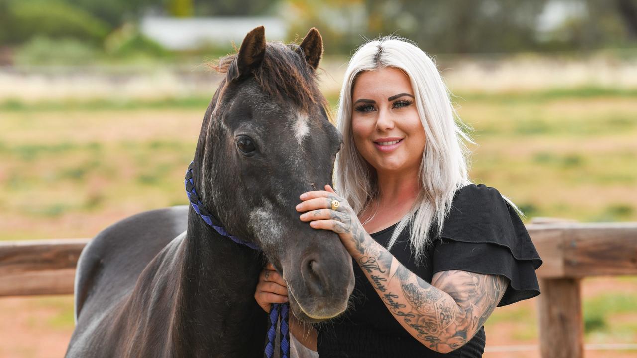 Blayze Williams, daughter of notorious Gypsy Jokers bikie Steve Williams, who disappeared 15 years ago. Picture: Brenton Edwards