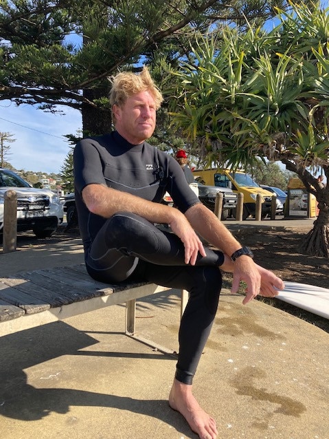 Suffolk Park surfer Mark Brindley said his son, 12, went out to surf a day after a shark attack at Crescent Head. Pics Dan Mills