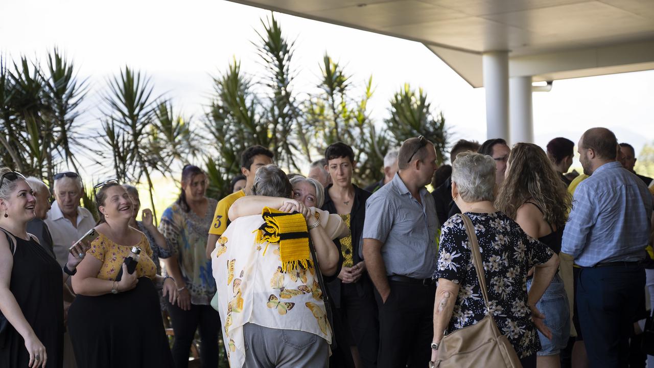 Dozens of friends and family turned out to honour him. Picture: NCA NewsWire / Emily Barker