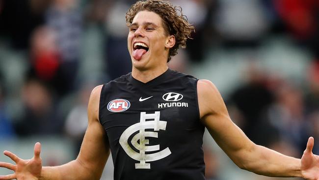 Charlie Curnow is free to play this week. Picture: Getty Images