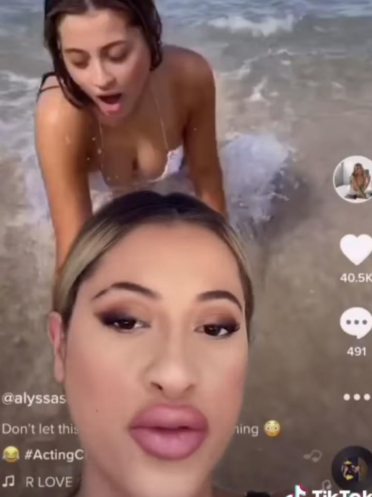 She addressed the fallout from her viral video in a new TikTok. Picture: TikTok/Alyssa Sinacori