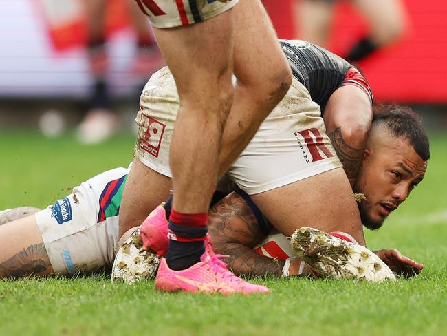 Addin Fonua-Blake produced his worst score of the year. Picture: Mark Metcalfe/Getty Images