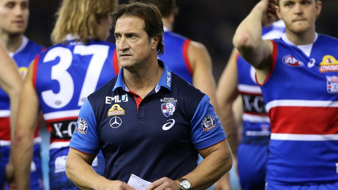 Bulldogs coach Luke Beveridge has signed a three-year contract extension. Picture: AAP