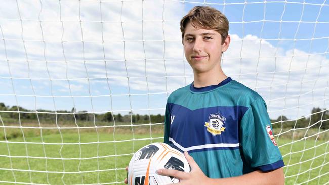 Chancellor State College Football academy. Baiden Lamb. Picture: Patrick Woods.