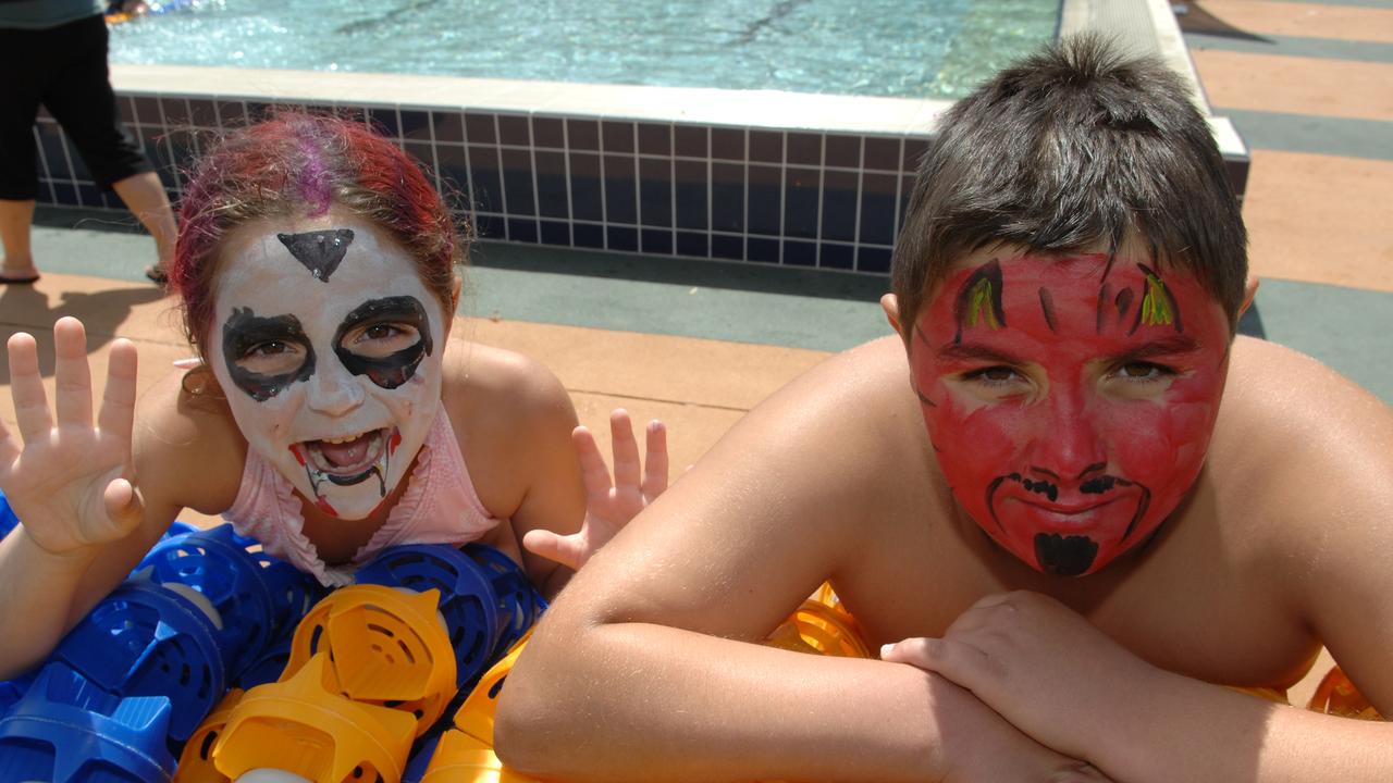 Sarah and Richard Talab at the Parramatta War Memorial Swimming Centre Open Day on October 27, 2008. Picture: Danny Aarons