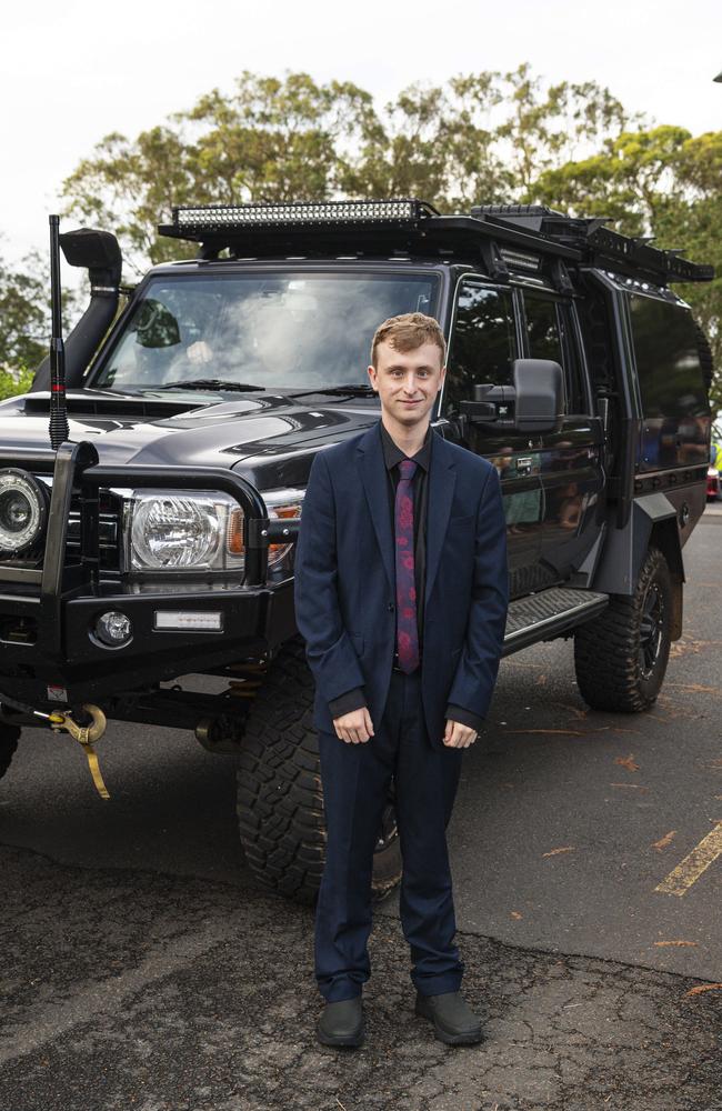 Graduate Hayden Freeman at Toowoomba Christian College formal at Picnic Point, Friday, November 29, 2024. Picture: Kevin Farmer