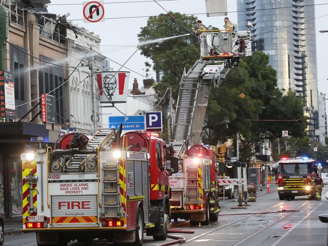 MELBOURNE, AUSTRALIA- NewsWire Photos NOVEMBER 21, 2024: A suspicious fire has broken out at a popular nightclub on Chapel Street in Melbourne. Emergency services were called to LUX nightclub on Chapel Street in South Yarra about 1.45 Thursday morning, after several reports of a fire breaking out. Picture: NewsWire/ David Crosling