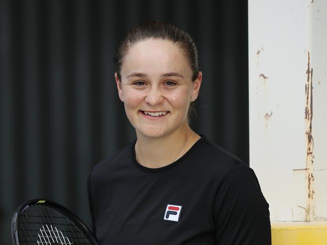 Ash Barty at Rebel Sport . Pic Annette Dew