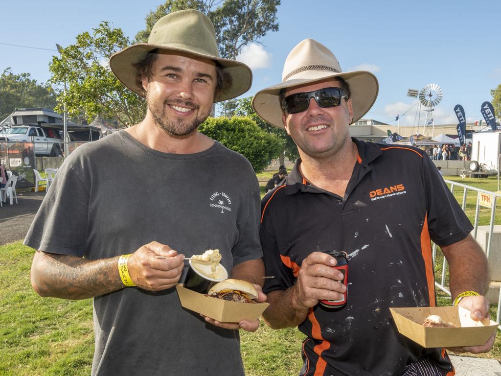 Matt Deans and Moz Deans at Meatstock, Toowoomba Showgrounds. Friday, April 8, 2022. Picture: Nev Madsen.