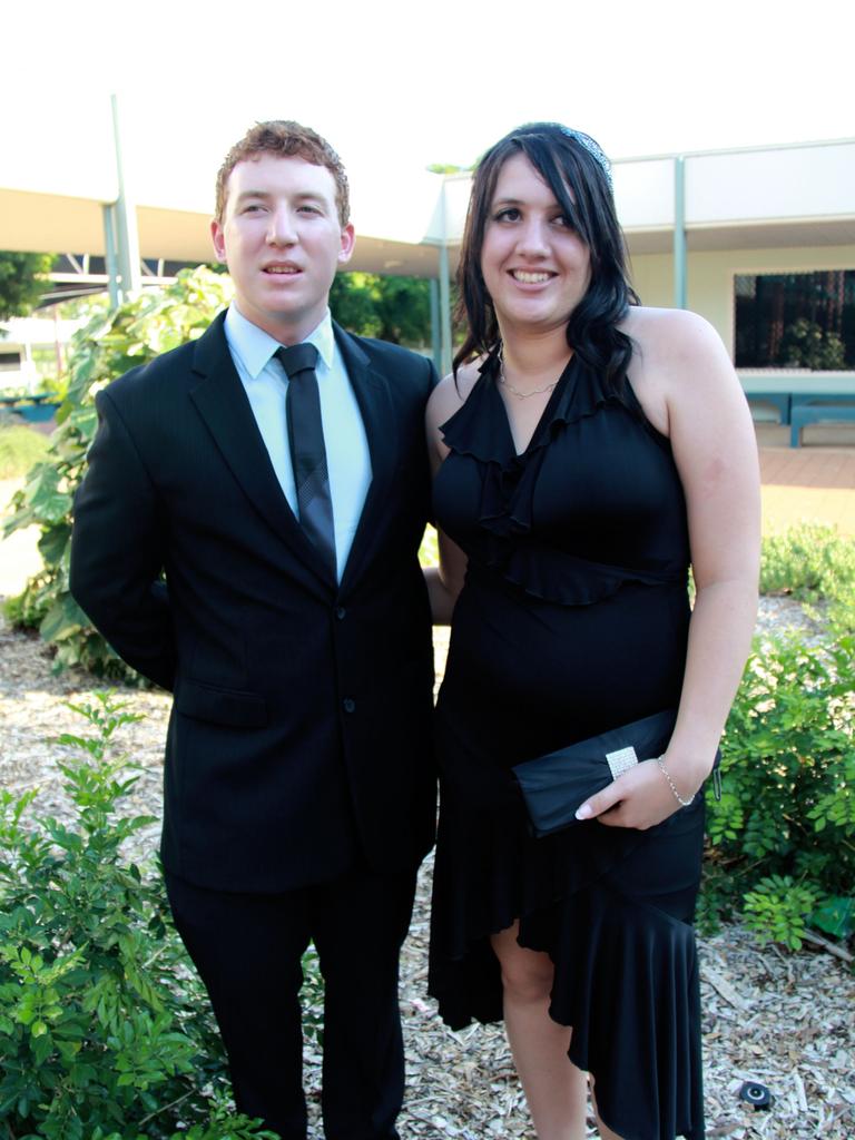 Andrew Orwell and Jordin Oehm at the 2010 Katherine High School formal. Picture: NT NEWS