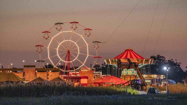 Film set in the cane fields of Steiglitz for the Elvis Presley movie directed by Baz Luhrmann, Wednesday, November 4, 2020. Picture: Richard Walker