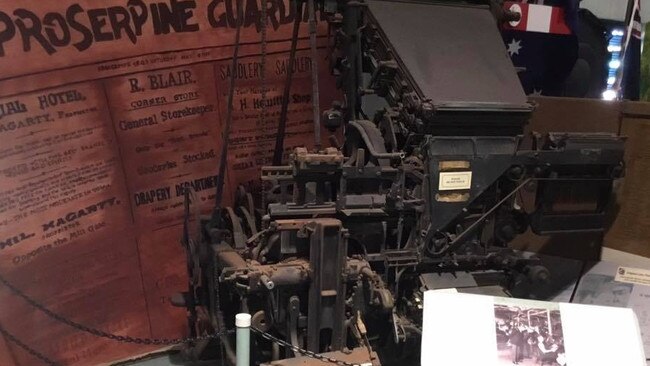 The Whitsunday Coast (Proserpine) Guardian display at Proserpine Museum. Photo: File