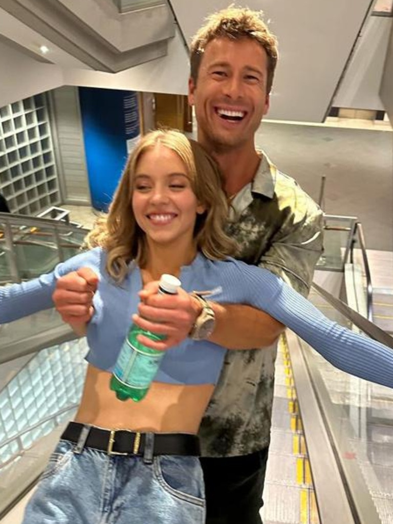 Sweeney and her Anyone But You co-star Glen Powell also sparked romance rumours when they filmed the 2023 rom-com. Picture: Instagram