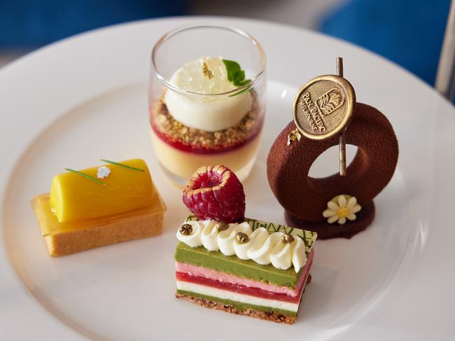 The amazing cakes served as part of high tea at Pan Pacific Melbourne. Picture: Supplied