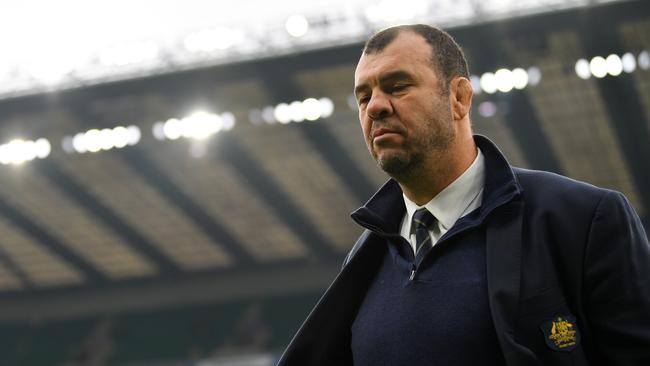 Michael Cheika is pulling his World Cup strings from the shadows. Picture: Getty