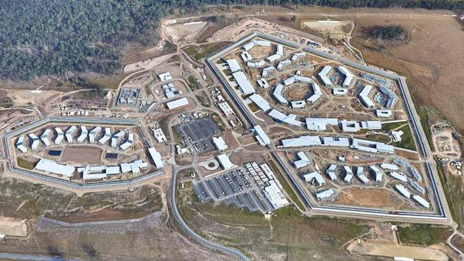 Aerial of construction of the Grafton correctional centre