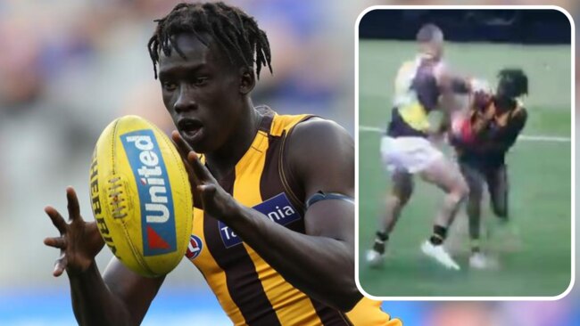 Changkouth Jiath gave Dustin Martin a taste of his own medicine with a don't argue on the MCG.