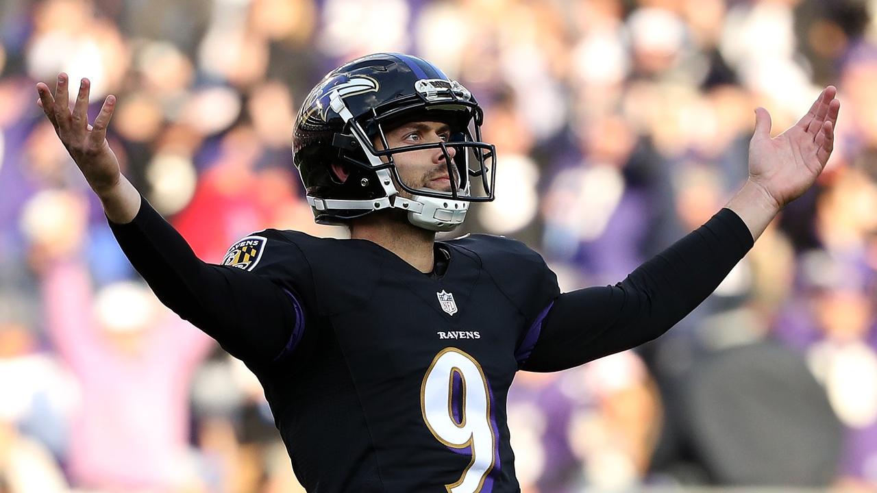 Justin Tucker has been accused of sexual misconduct. Patrick Smith/Getty Images/AFP