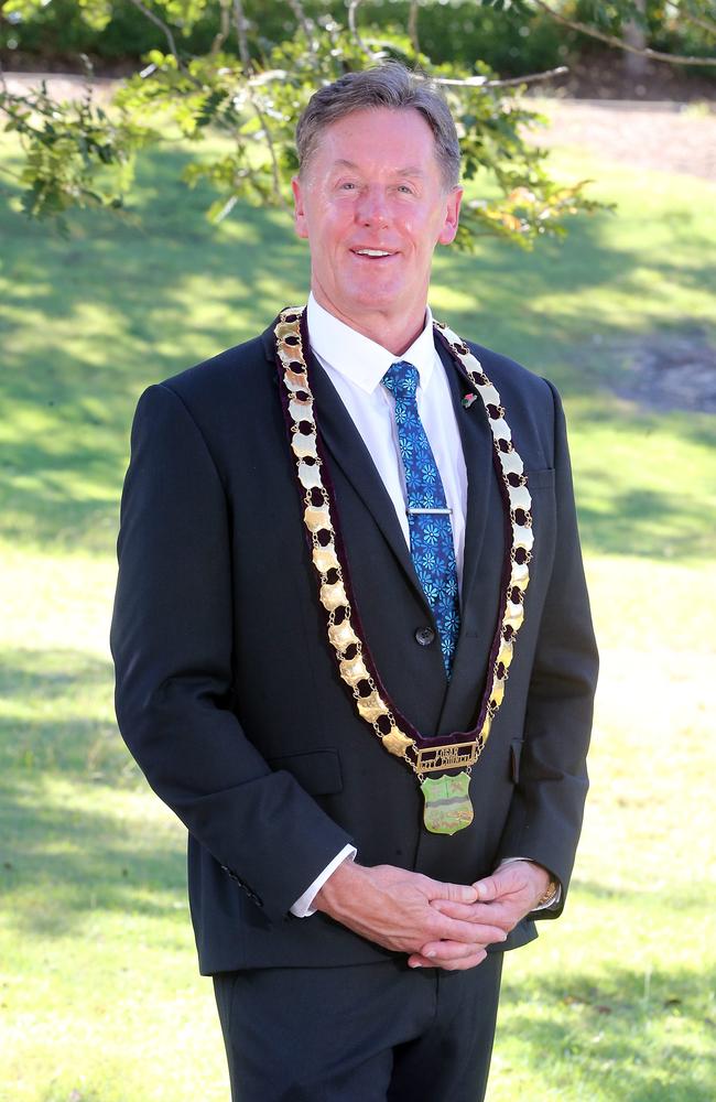 Logan mayor Darren Power after being sworn in. Picture: AAP Image/Richard Gosling