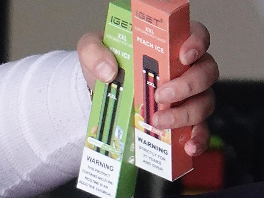 Responsibility for policing the sale of illegal vapes is shared between organisations and in general falls on state health departments. Picture: Alex Coppel