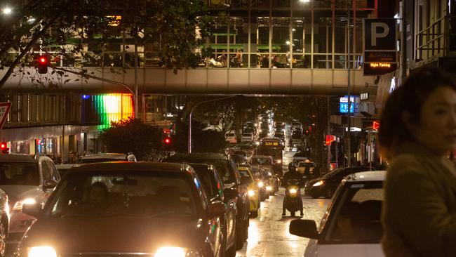 Congestion continues to clog Melbourne’s streets. Picture: Sarah Matray