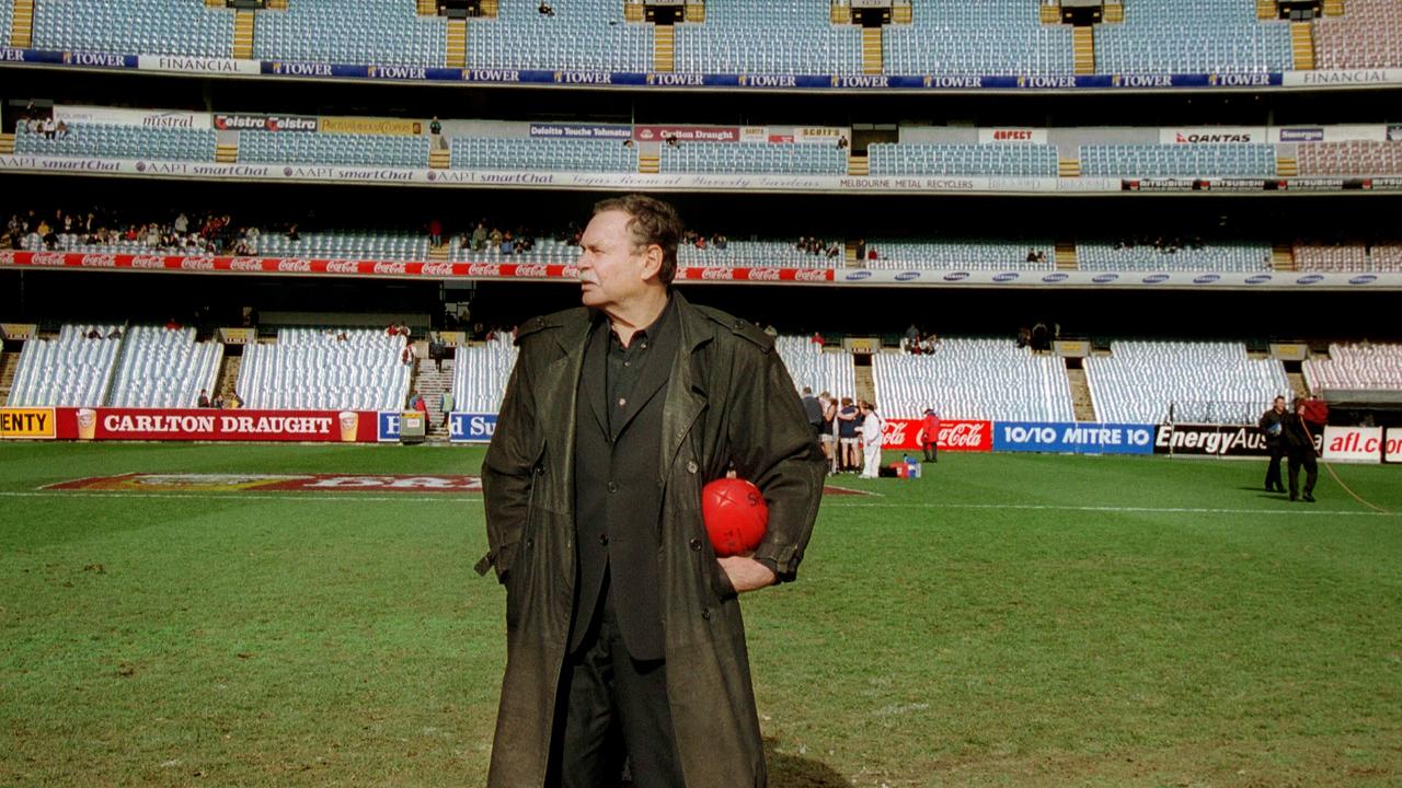 Ron Barassi at the MCG in 2002.