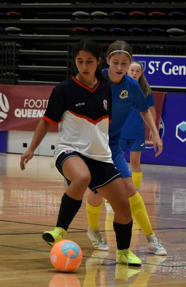 Arana United Futsal Club's picvot/wing Sierra McCaffery.