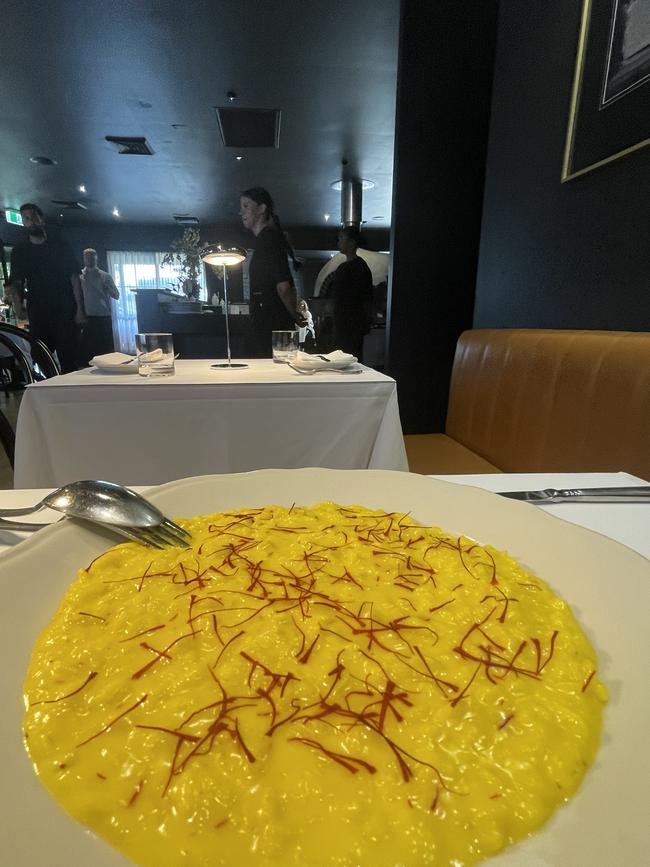 Saffron risotto.